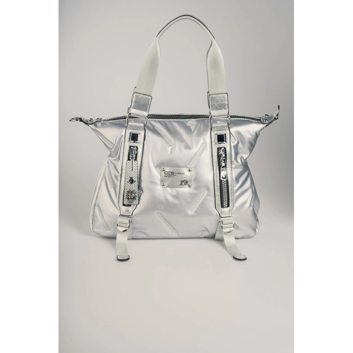 Tiven Gri Cilt Omuz Ve Kol Çantası