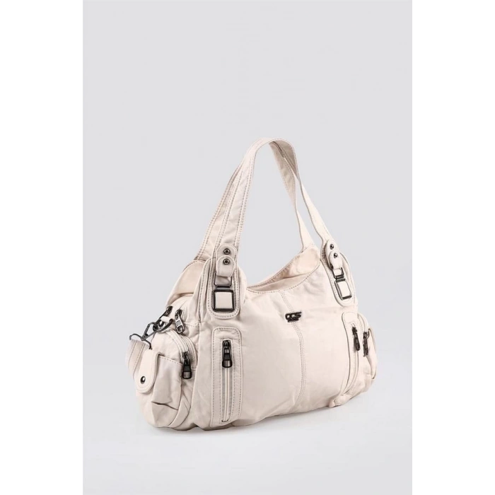 Tiwe Bej Cilt Omuz Çantası