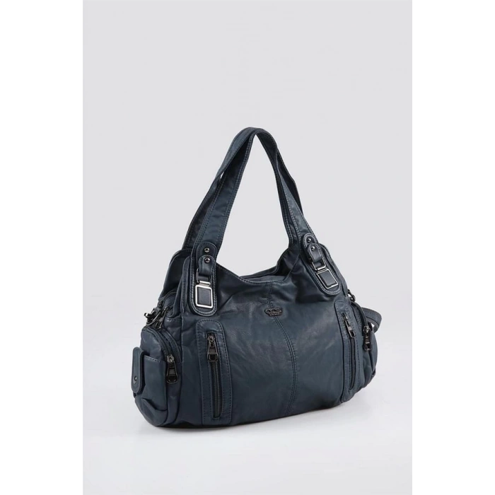 Tiwe Mavi Cilt Omuz Çantası