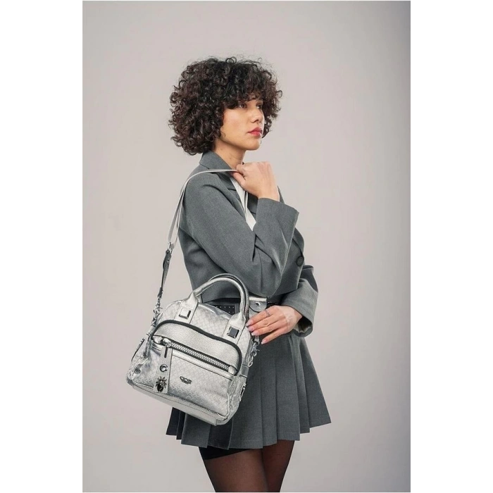 Weta Gri Cilt Kol Ve Omuz Çantası