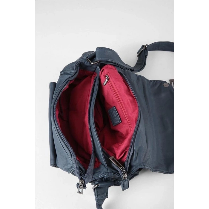 Witer Mavi Cilt Omuz Çantası