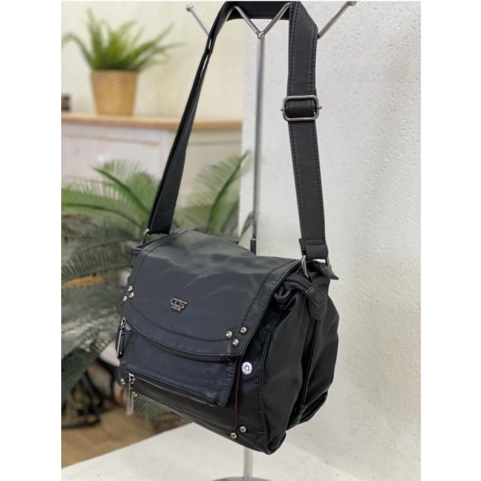 Witer Siyah Cilt Omuz Çantası