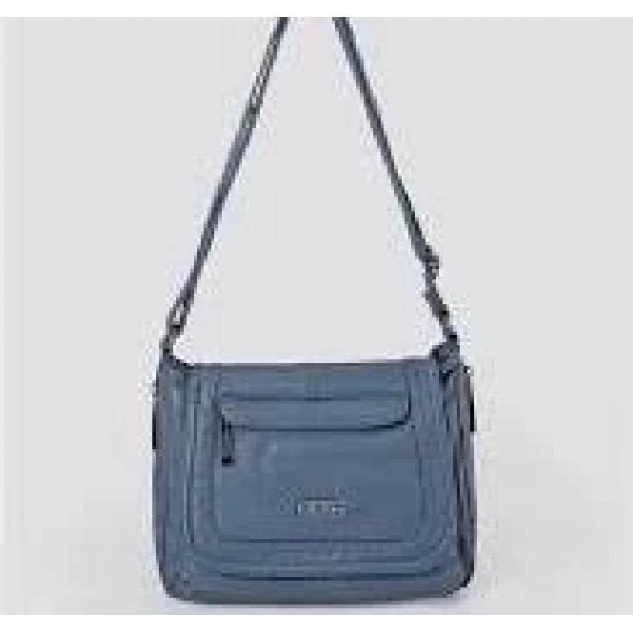 Ziwen Mavi Cilt Omuz Çantası