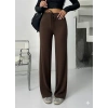 Fitilli şardonlu pantolon kahve a4058