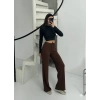 Fitilli şardonlu pantolon kahve a4058
