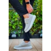 KB-003 Kuback Gri Süet Bağcıklı  Günlük Erkek Ayakkabı