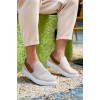 KB-114  Kuback Bej Taba Triko Yüksek Taban Bağcıksız Günlük Erkek Ayakkabı