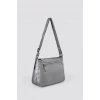 Ziwen Gri Cilt Omuz Çantası