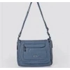 Ziwen Mavi Cilt Omuz Çantası