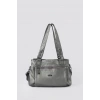 Zuwer Gri Cilt Omuz Çantası
