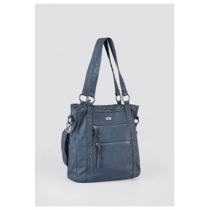 Çetya Mavi Cilt Omuz Çantası