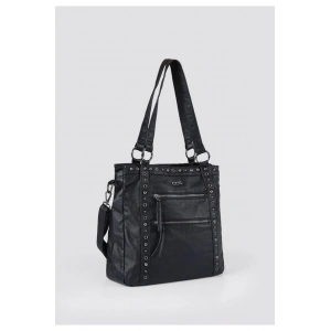 Çetya Siyah Cilt Omuz Çantası