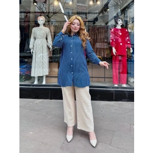 Çizgili tunik gömlek