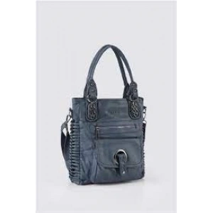 Deay Mavi Cilt Omuz Çantası