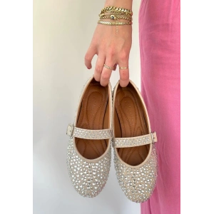 Denya Bej Süet Babet Ayakkabı