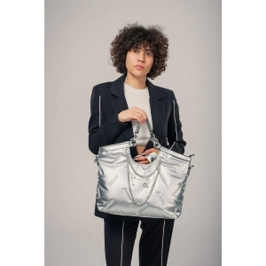 Enya Gri Cilt Omuz Çantası