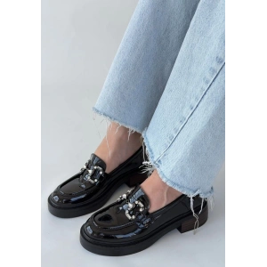 Ertin Siyah Rugan Oxford Ayakkabı