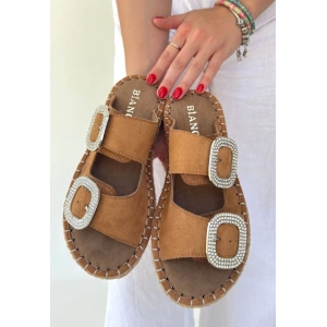 Hertas Vizon Nubuk Tokalı Terlik