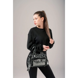 Judy Gri Cilt Omuz Çantası