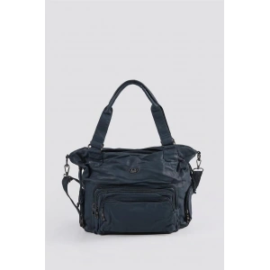 Katti Mavi Cilt Omuz Çantası