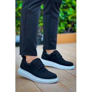 KB-003 Kuback Siyah Süet Bağcıklı  Günlük Erkek  Ayakkabı