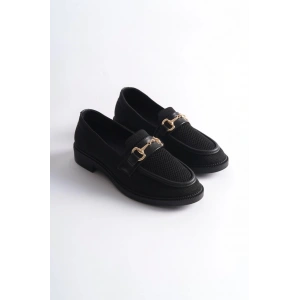 KB-021 Kuback Siyah Triko Siyah Taban G Toka  Günlük Kadın Ayakkabı