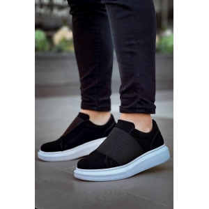 KB-040  Kuback Siyah Süet   Lastikli  Günlük Erkek  Ayakkabı