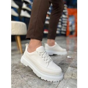 KB-702 Kuback Beyaz Cilt Günlük Erkek Ayakkabı