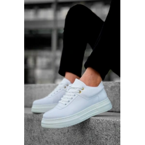 KB-X20 Kuback Beyaz Cilt Günlük Erkek Ayakkabı