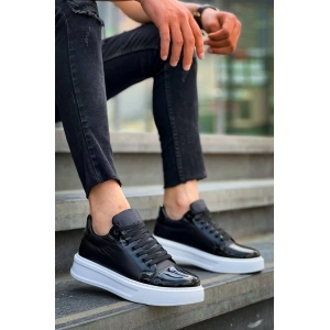 KB-X46 Kuback Siyah Rugan Bağcıklı  Günlük Erkek Ayakkabı