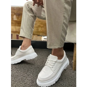 KB-X6 Kuback Beyaz Cilt Günlük Erkek Ayakkabı