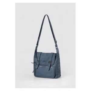 Liye Mavi Cilt Omuz Çantası