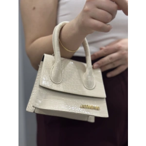 Luxe krem cilt çanta