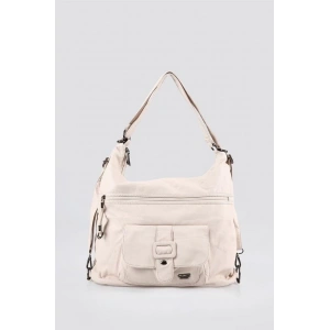 Mower Bej Cilt Omuz Çantası