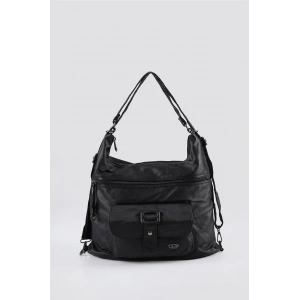 Mower Siyah Cilt Omuz Çantası