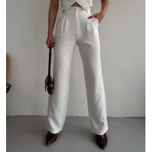 Palazzo pantolon beyaz s23211