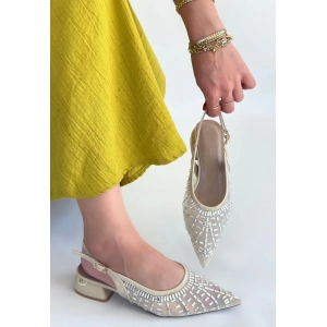 Piga Ten Cilt Tüllü Topuklu Ayakkabı