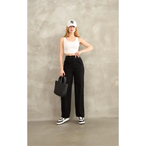 Pnt gabardin kemer detay pantolon