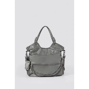 Silla Gri Cilt Omuz Çantası