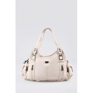 Tiwe Bej Cilt Omuz Çantası