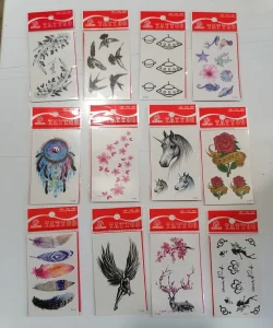 12 Adet Birden Minimal Yapıştırma Dövme Model 5