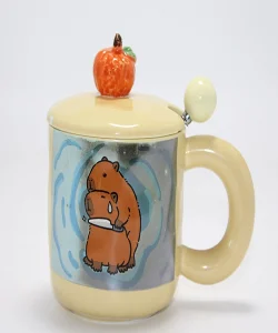 3D Kapibara Capybara Desenli Porselen Kupa Bardak SPR4501