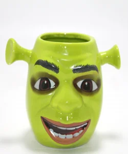 3D Shrek Tasarımı Porselen Kupa Bardak SPR4507