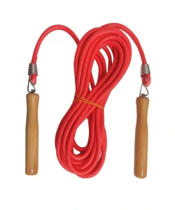 Supertrend 7 Metre Ahşap Saplı Atlama ipi Kırmızı 2807K