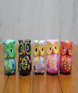 Ahşap 5Li Baykuş Seti Polos:6