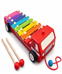 Ahşap Arabalı 8Li Selefon Müzik Aleti 93-719