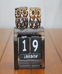 Ahşap Baykuş Takvim Polos-22