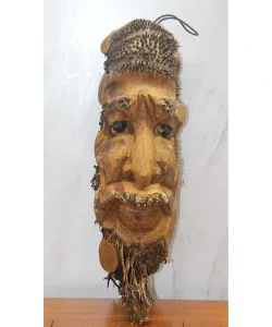 Ahşap Duvara Asmalı Yüz Figürü 3Marakas-8