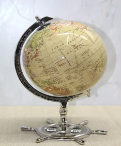 Altı Dümenli Dekoratif Dünya Küre 4160-PW