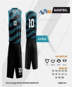 Axi10 AX-B12 Dijital Basketbol Forma Takımı